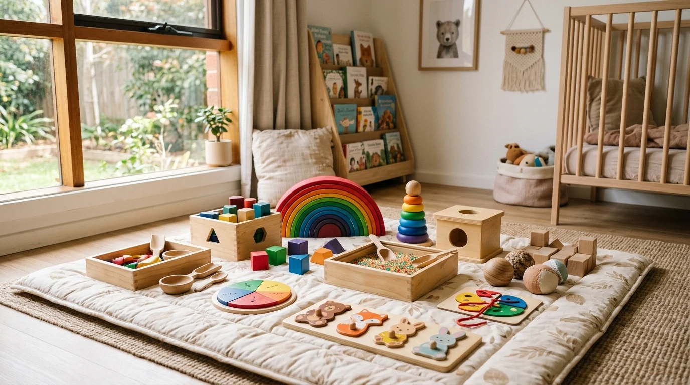 Nejlepší hračky pro děti podle věku: Velký průvodce Montessori a smysluplným hraním 1 Smysluplné a Montessori hračky z přírodního dřeva pro děti