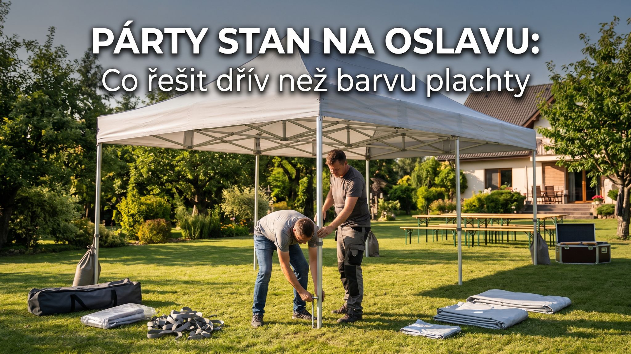 Party stan na oslavu: co řešit dřív než barvu plachty 4 Party stan na oslavu
